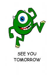 SEE YOU TOMORROW POSTER