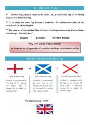 English Worksheet: UK flag