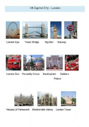 English Worksheet: Uk photo gallery