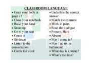 Classroom language