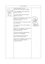 English worksheet: Lisas song