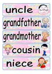 family flash cards 2