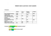 English worksheet: Oral activity present simple