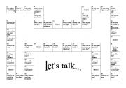 English Worksheet: lets talk
