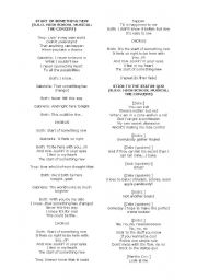 English Worksheet: lyrics of high school musical