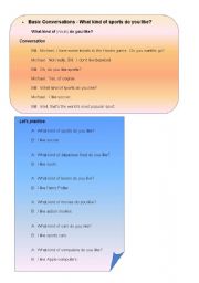 English Worksheet: Basic Conversation