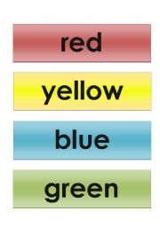 English worksheet: Colors