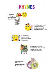 English Worksheet: rhymes