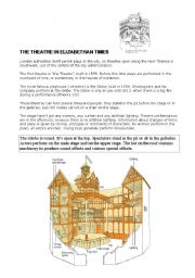 English Worksheet: The Globe Theatre 