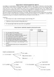 English Worksheet: teenagers and television