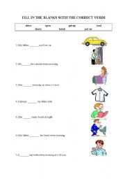 English Worksheet: present simple