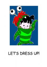 English worksheet: LETS DRESS UP  POSTER