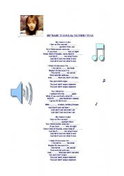 English Worksheet: song My name is Luka 