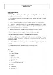 English Worksheet: Media - Matching exercise