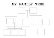 English Worksheet: My family tree