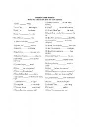 English worksheet: Pronoun Practice