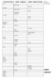 English worksheet: Verbs!