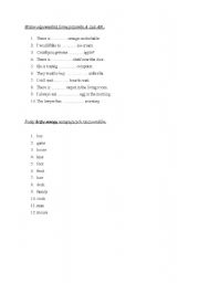 English worksheet: Grammar test