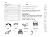 English Worksheet: Our Restaurant - A food conversation review