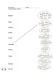 English Worksheet: matching