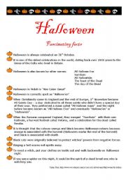 English Worksheet: Halloween