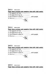 English worksheet: vocabulary graphs