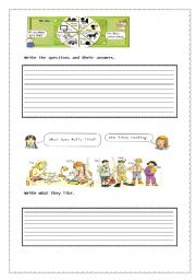 English worksheet: Likes