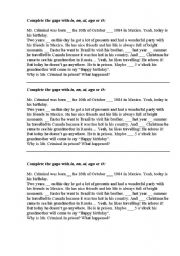 English Worksheet: Prepositions of Time