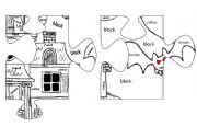 English Worksheet: BIG HALLOWEEN PUZZLE, PART TWO OF FIVE