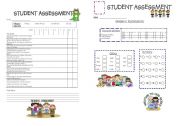 English Worksheet: students assessment report