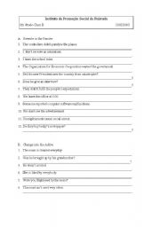 English Worksheet: passive