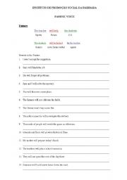 English worksheet: passive voice