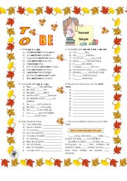 English Worksheet: To be - Present Simple