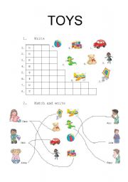 English Worksheet: Toys