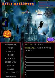 English Worksheet: HAPPY HALLOWEEN !