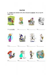 English worksheet: Occupations I