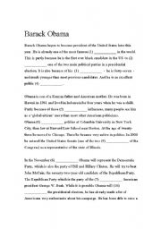 English Worksheet: Barack Obama