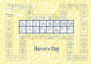 English Worksheet: Harolds Day - Game