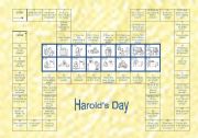 English Worksheet: Harolds Day - Game