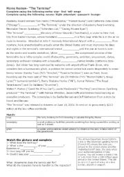 English Worksheet: The terminal- preview1