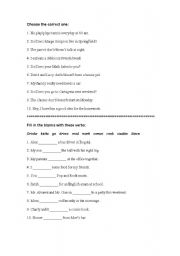 English Worksheet: PRESENT SIMPLE