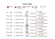 English Worksheet: Present Simple Grammar Guide