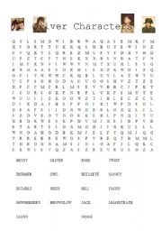 English Worksheet: Oliver Characters