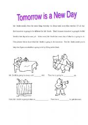 English Worksheet: Tomorrow is a New Day