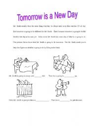 English worksheet: Tomorrow is a New Day