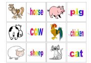 Concentration cards - animals (1)