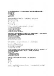 English worksheet: CONDITIONAL AND WISH CLAUSES 3_MCQs