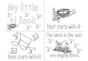 English Worksheet: N alphabet book