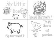 English Worksheet: P alphabet book