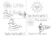 English Worksheet: S alphabet book